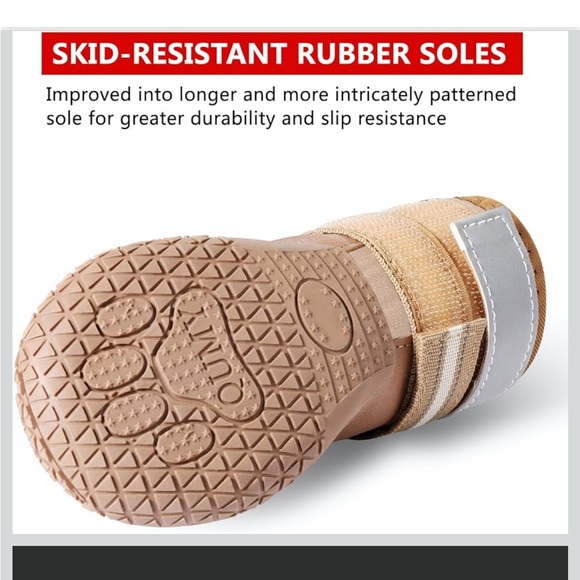 QUMY Dog Shoes Boots & Paw Protectors Size 3 598-lb - Picture 4 of 6